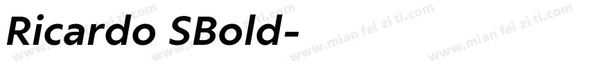 Ricardo SBold字体转换
